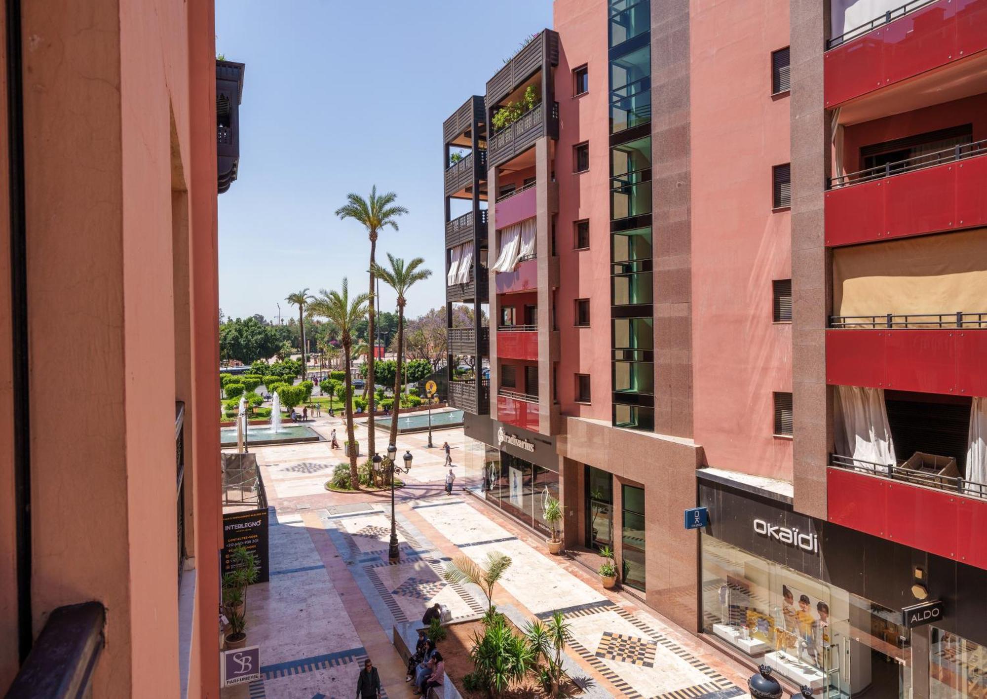 Appartement Chic Gueliz Plaza Avec Vue Marraquexe Exterior foto