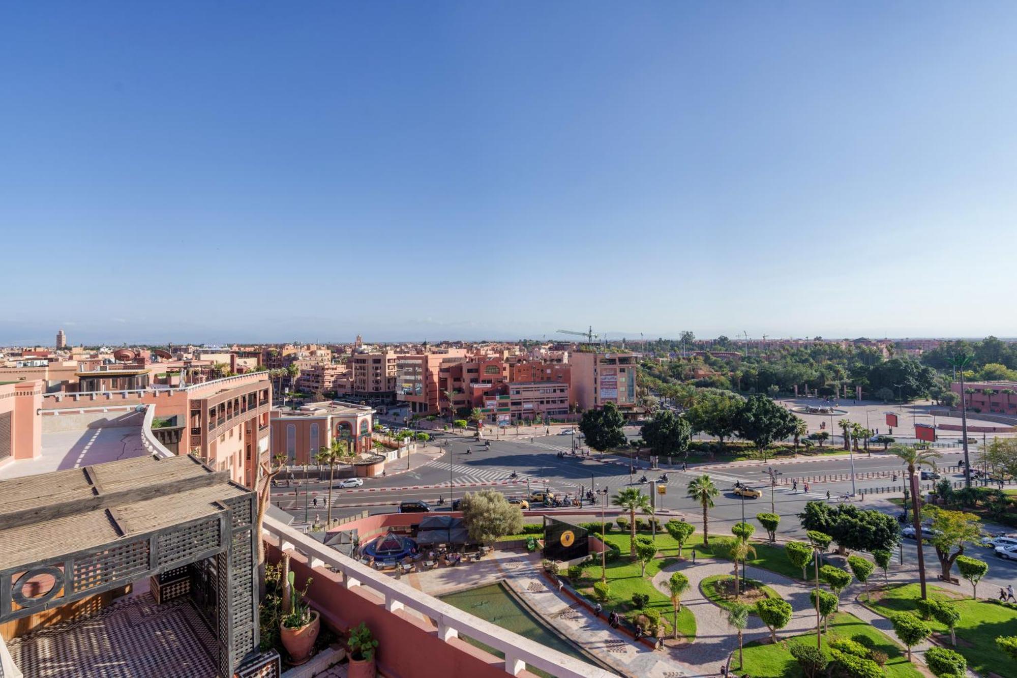 Appartement Chic Gueliz Plaza Avec Vue Marraquexe Exterior foto
