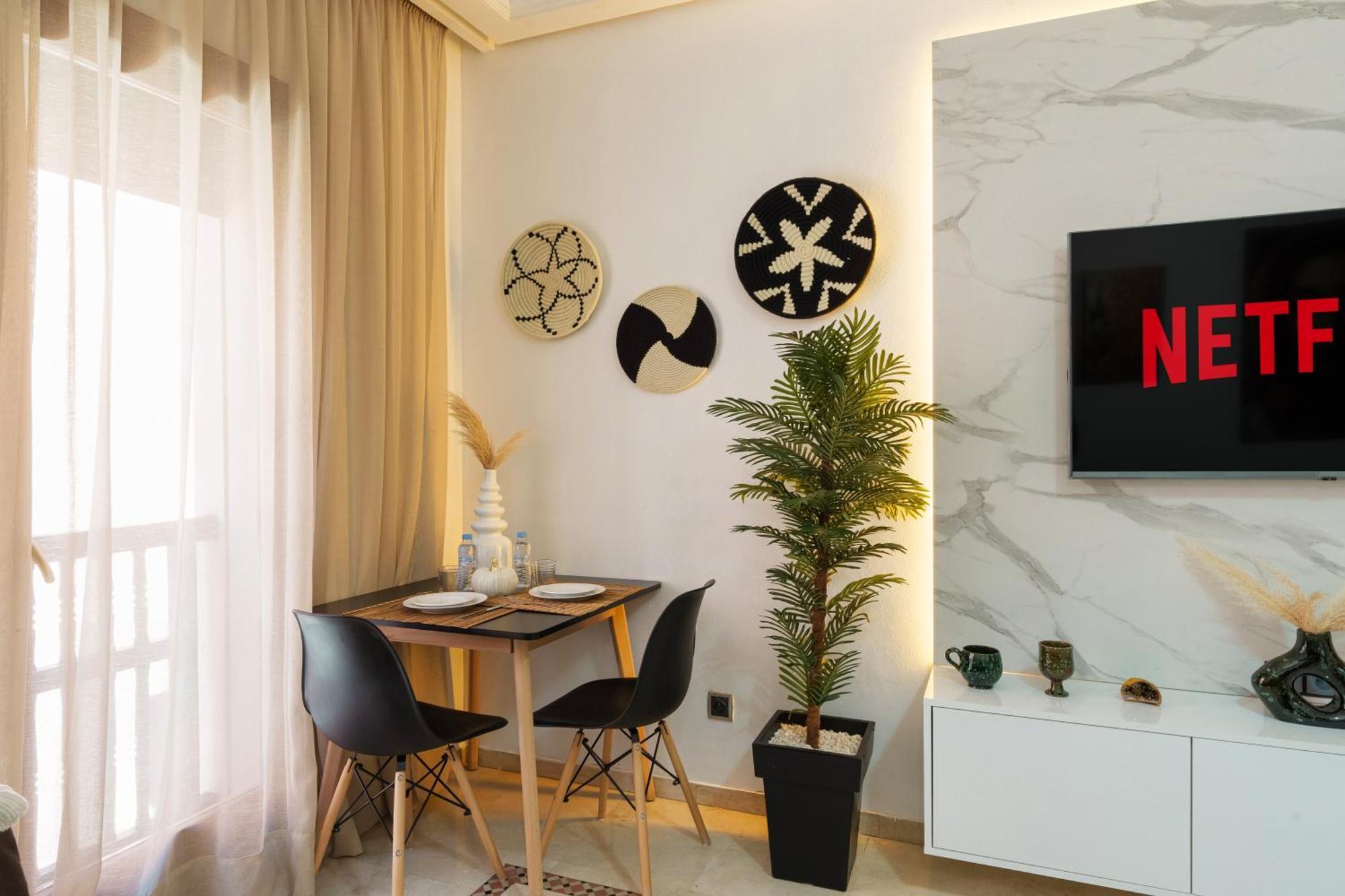 Appartement Chic Gueliz Plaza Avec Vue Marraquexe Exterior foto