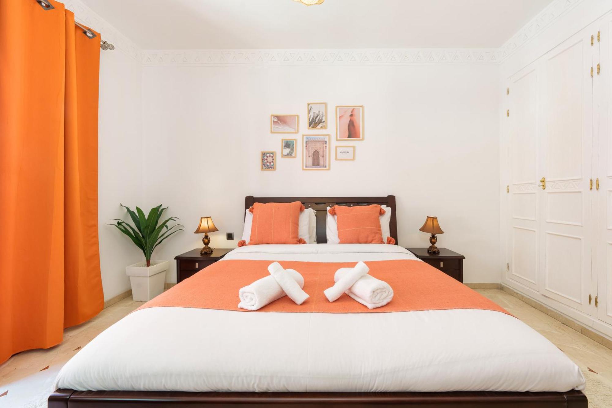 Appartement Chic Gueliz Plaza Avec Vue Marraquexe Exterior foto