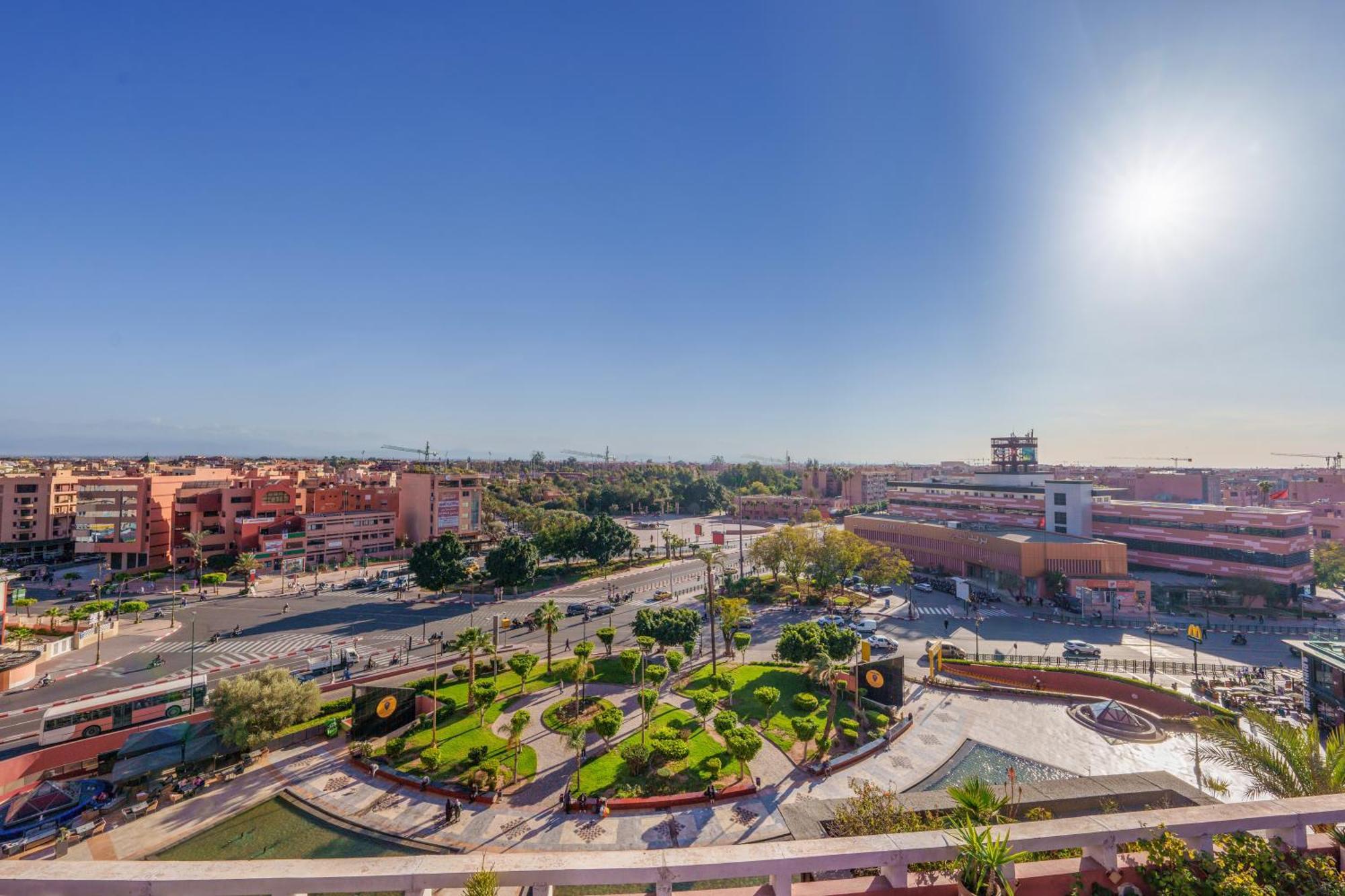 Appartement Chic Gueliz Plaza Avec Vue Marraquexe Exterior foto