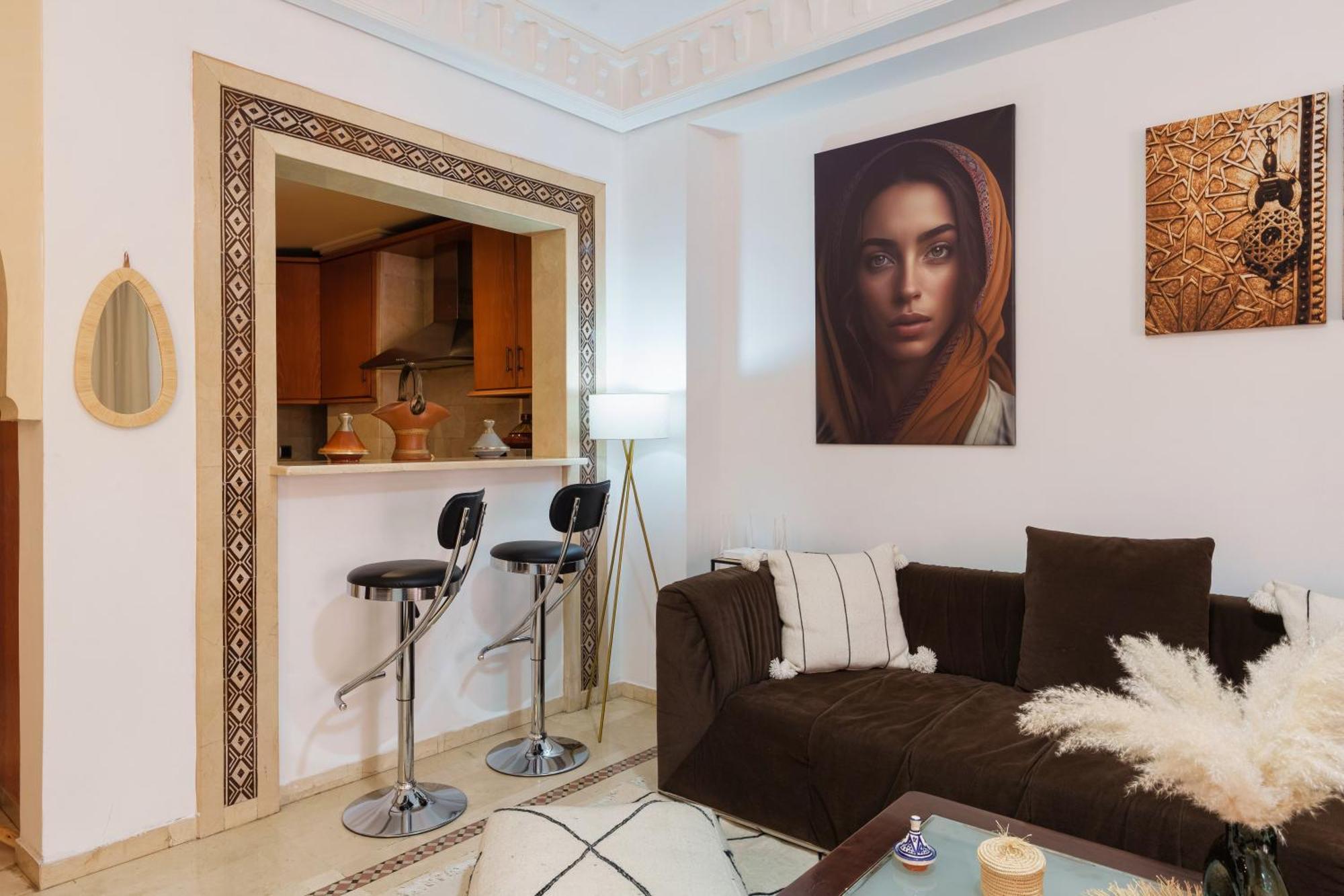 Appartement Chic Gueliz Plaza Avec Vue Marraquexe Exterior foto